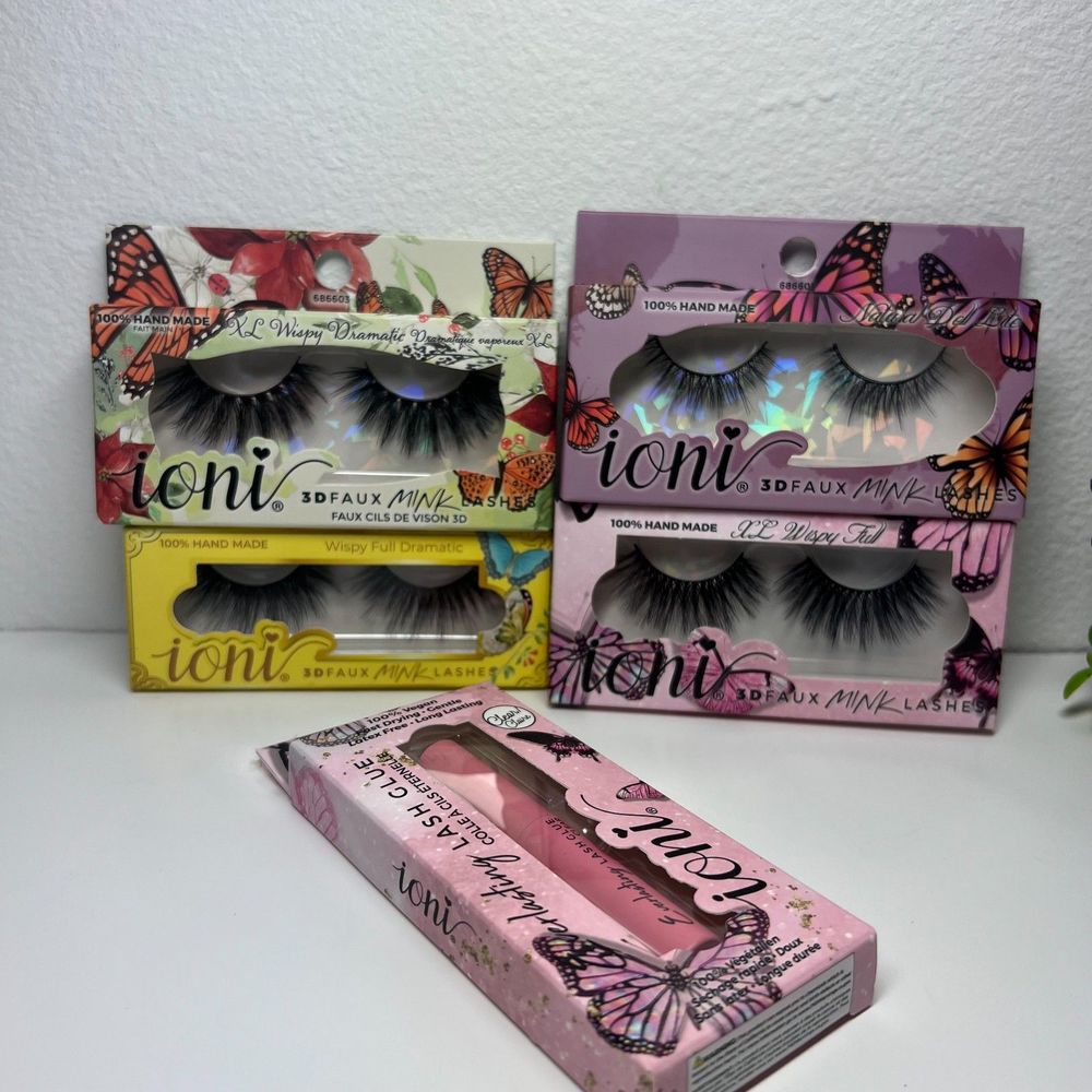 Ioni 3D Lashes Natural Lite Colletion Special Edition Lashes Bundle NEW
